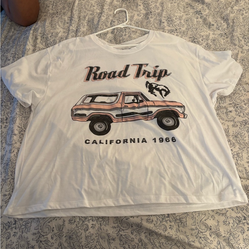 White Road Trip T-Shirt